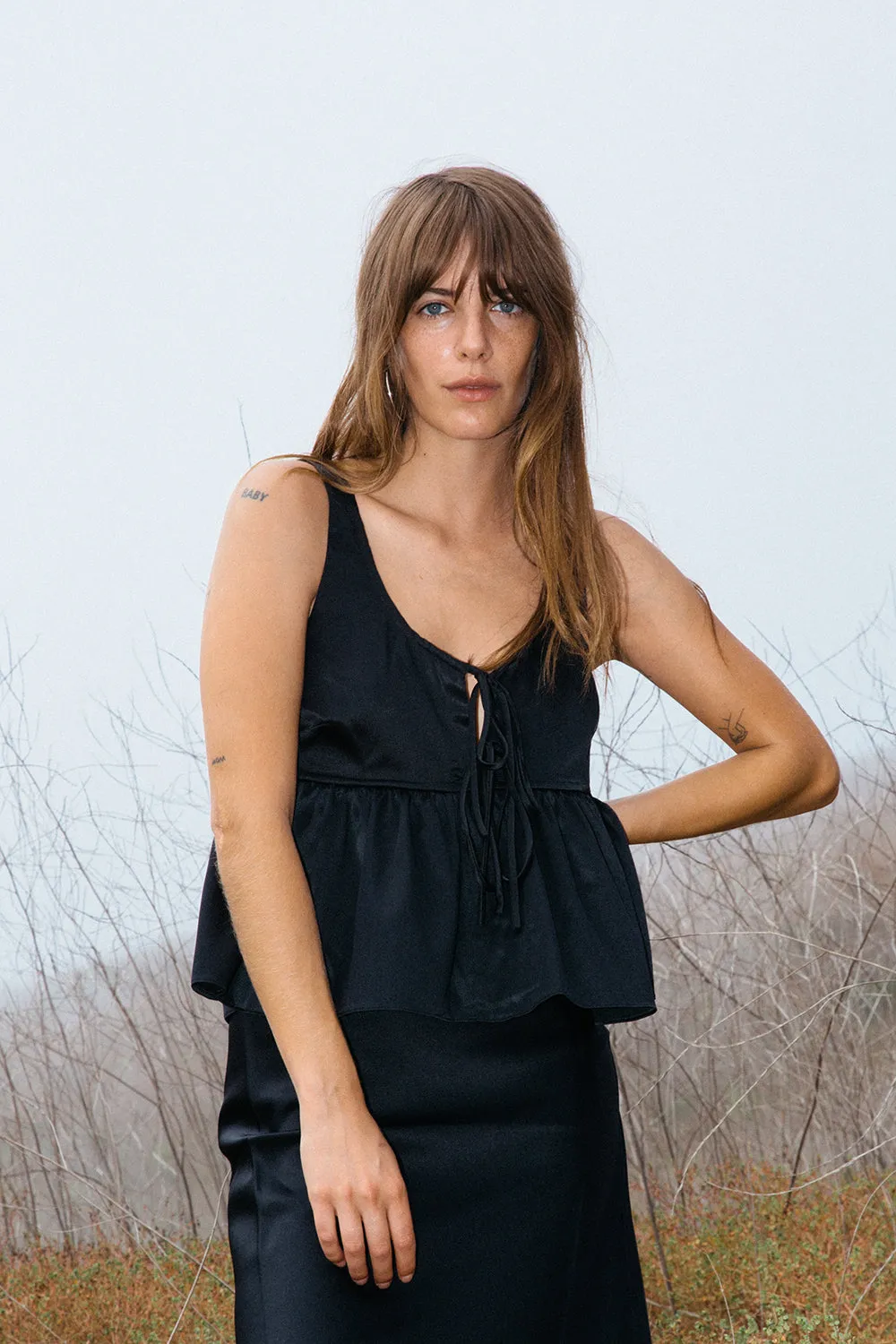 Rocco Top Black Silk sold by Ciao Lucia product image thumbnail 4