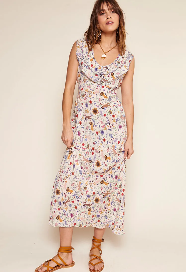 Rixo x Ciao Lucia Seraphina Dress Cream sold by Ciao Lucia product image thumbnail 4