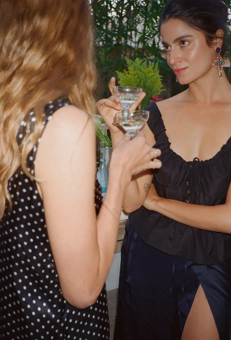 Ilaria Top Black Cotton sold by Ciao Lucia product image thumbnail 2