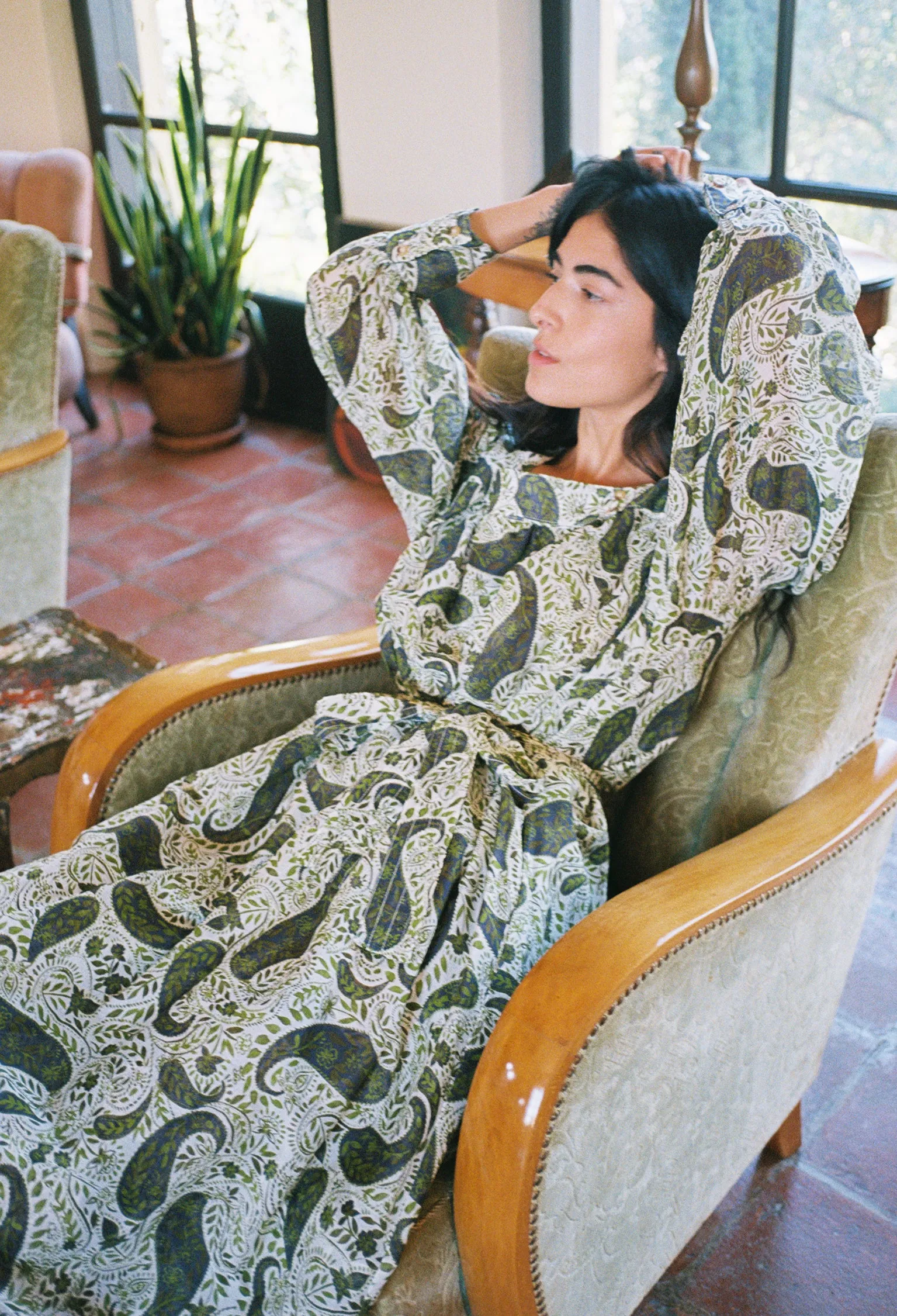 Violetta Dress Tie Dye Paisley sold by Ciao Lucia product image thumbnail 4