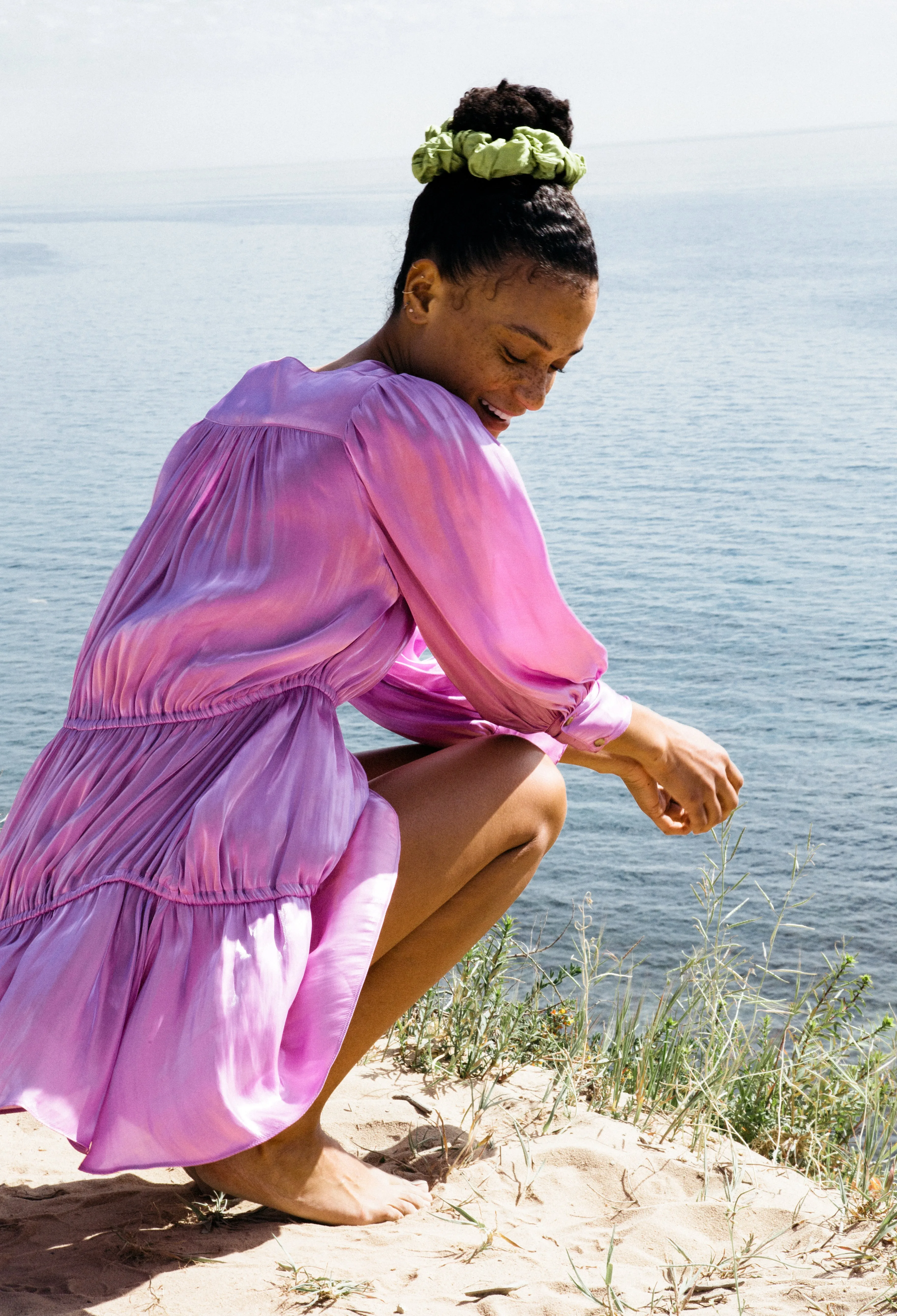 Alessandra Dress Metallic Iris sold by Ciao Lucia product image thumbnail 3