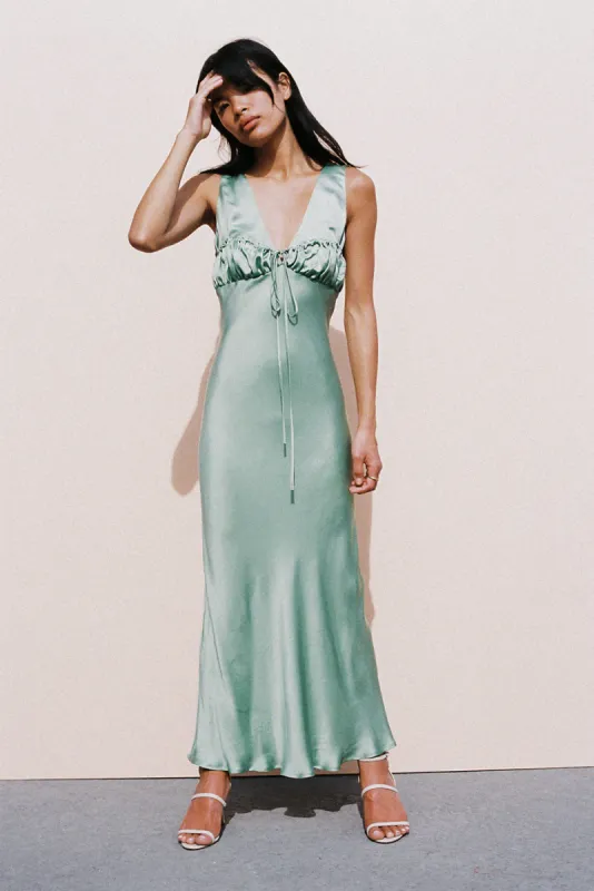 Carolinne Dress Mint Sustainable made by Ciao Lucia