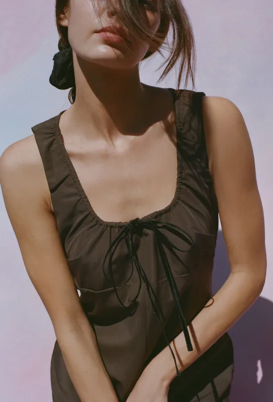 Nico Dress Umber sold by Ciao Lucia