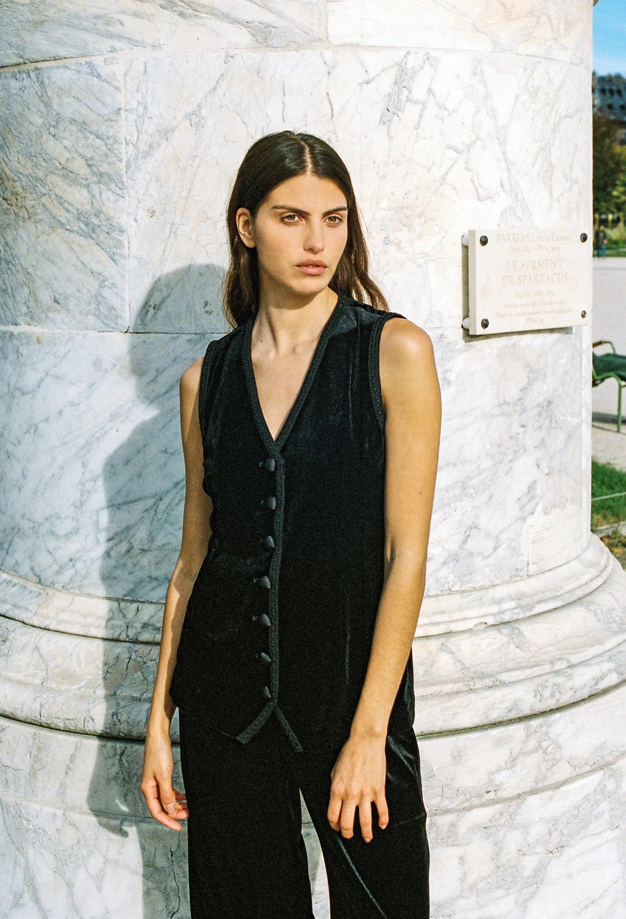 Constanza Top Black Velvet sold by Ciao Lucia