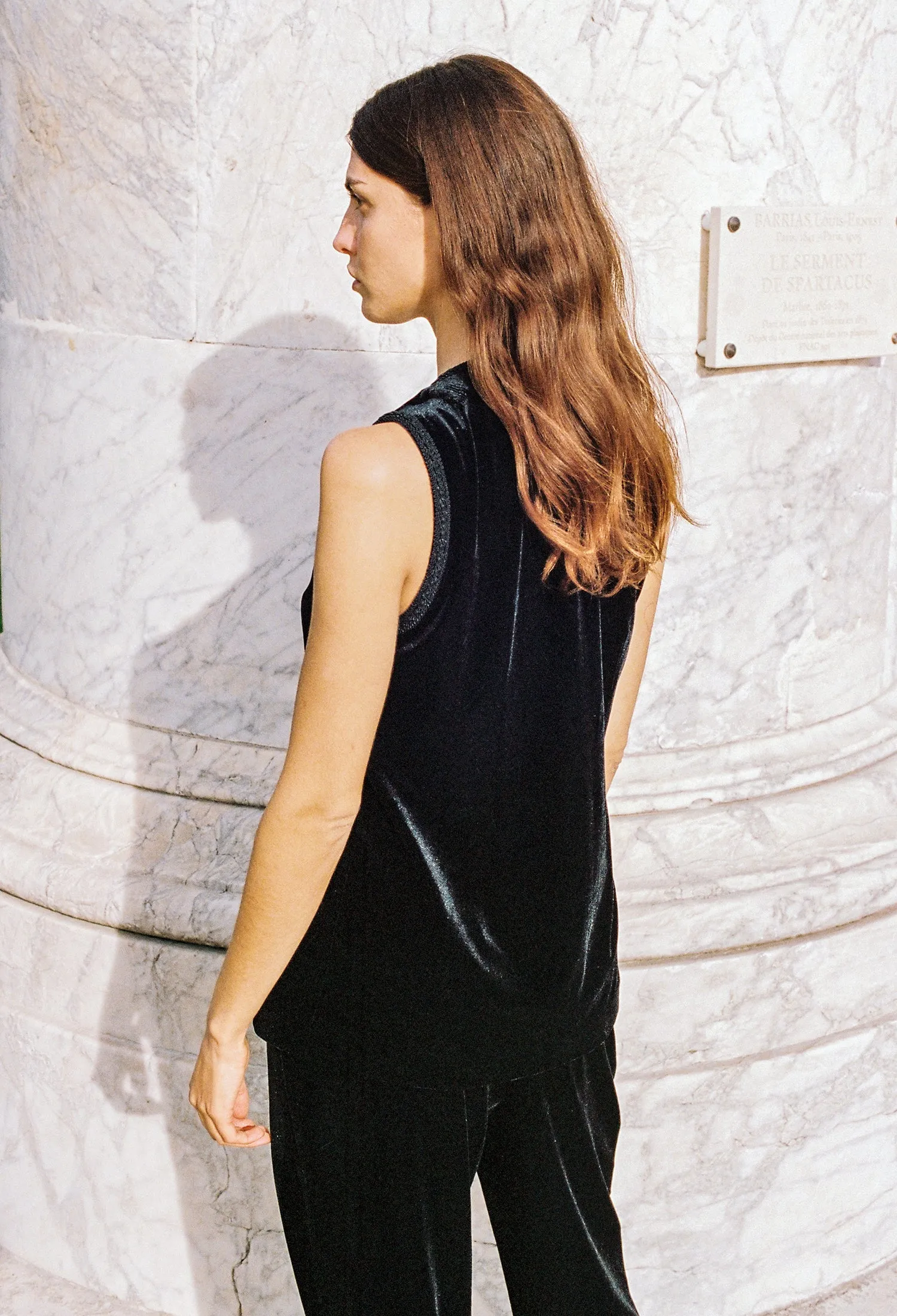 Constanza Top Black Velvet sold by Ciao Lucia product image thumbnail 4