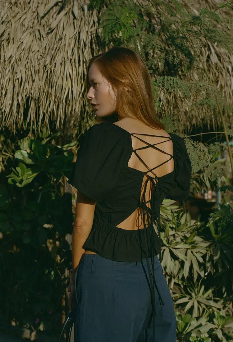 Elvia Top Black sold by Ciao Lucia