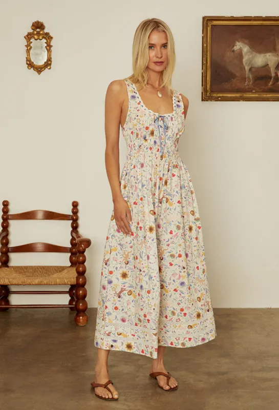 Rixo x Ciao Lucia Iris Dress Cream made by RIXO