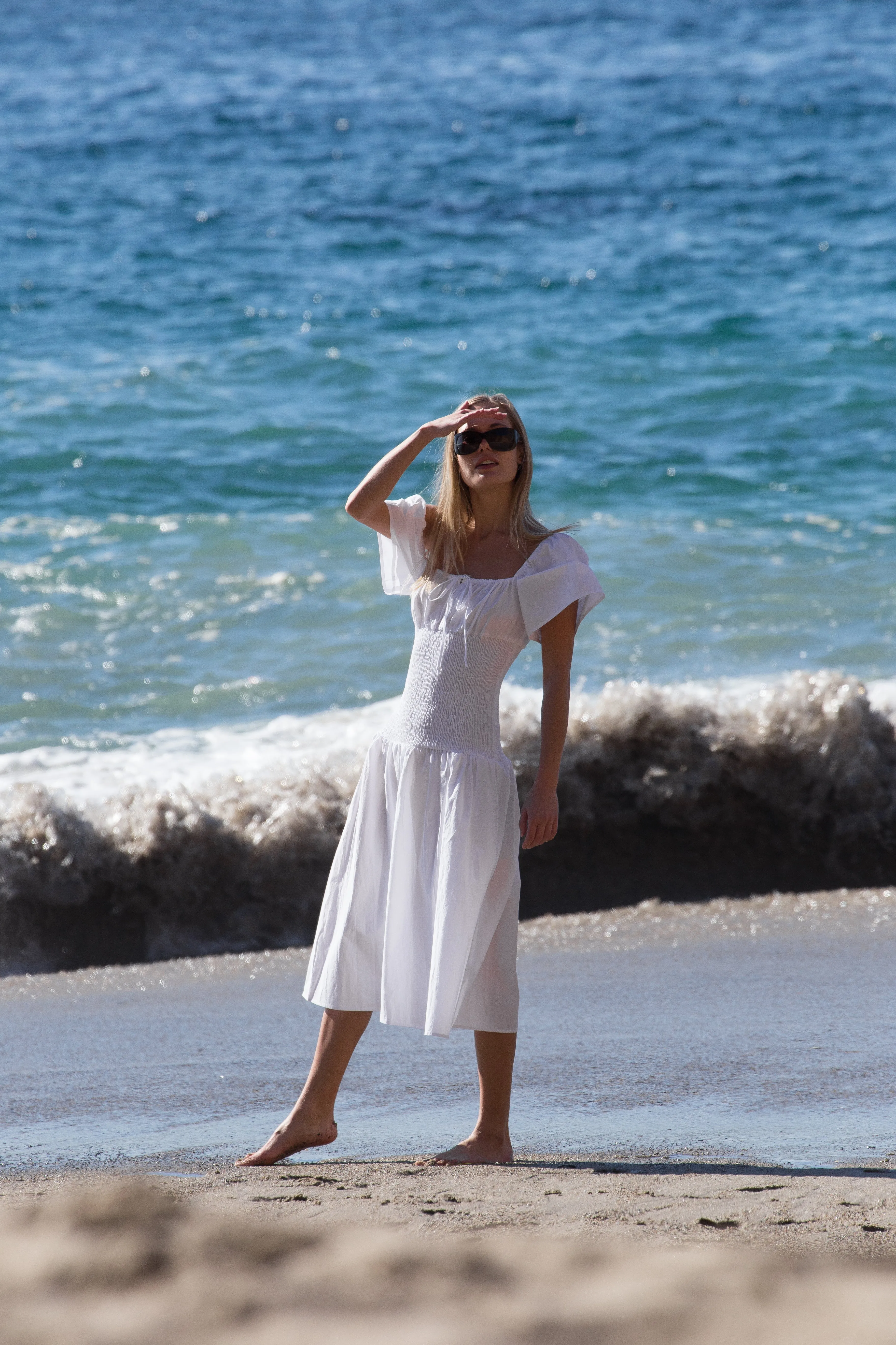 Chiara Dress White Washed Cotton sold by Ciao Lucia product image thumbnail 2