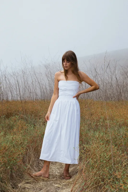 Gia Dress White Cotton sold by Ciao Lucia