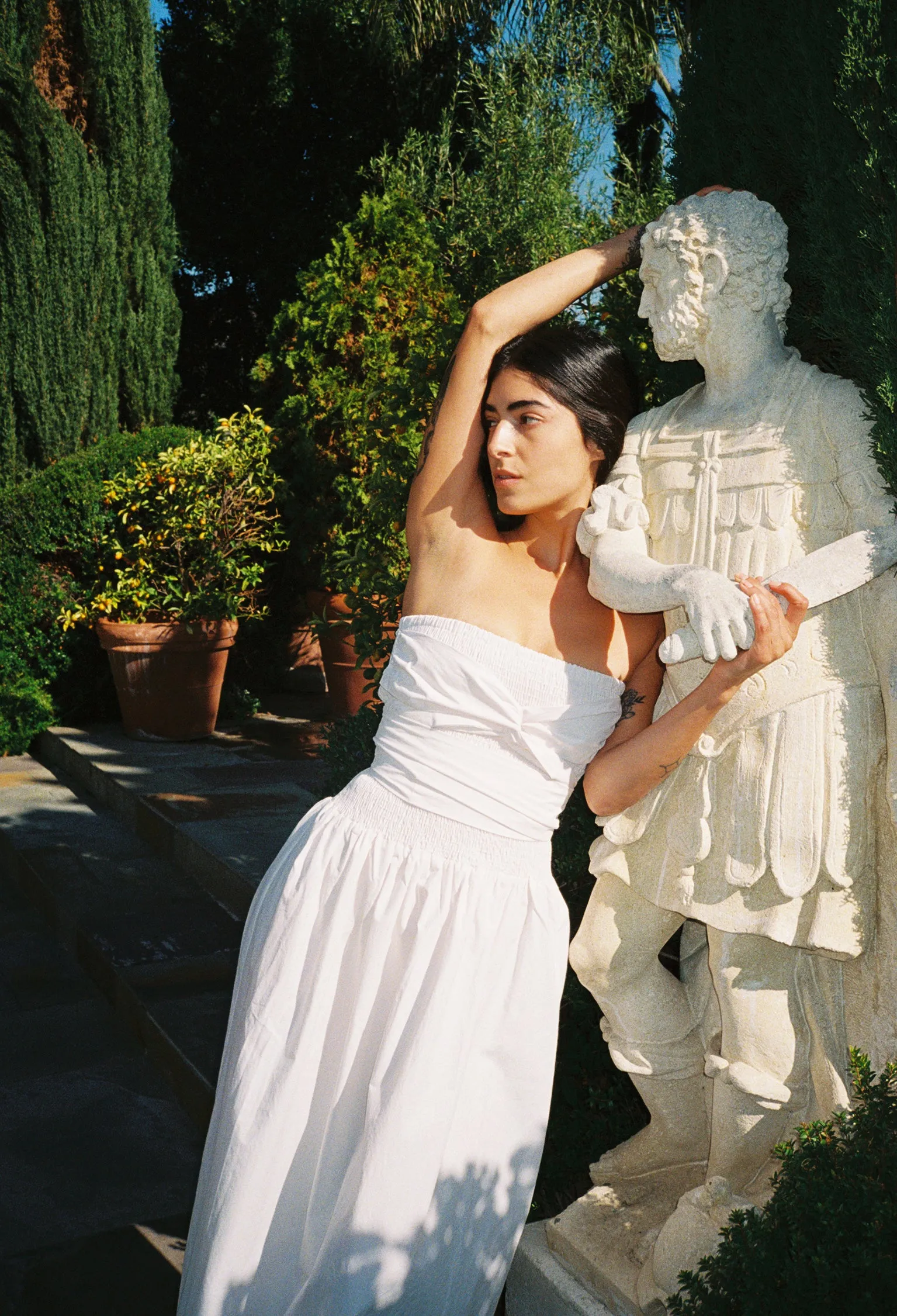 Gia Dress White Cotton sold by Ciao Lucia product image thumbnail 4