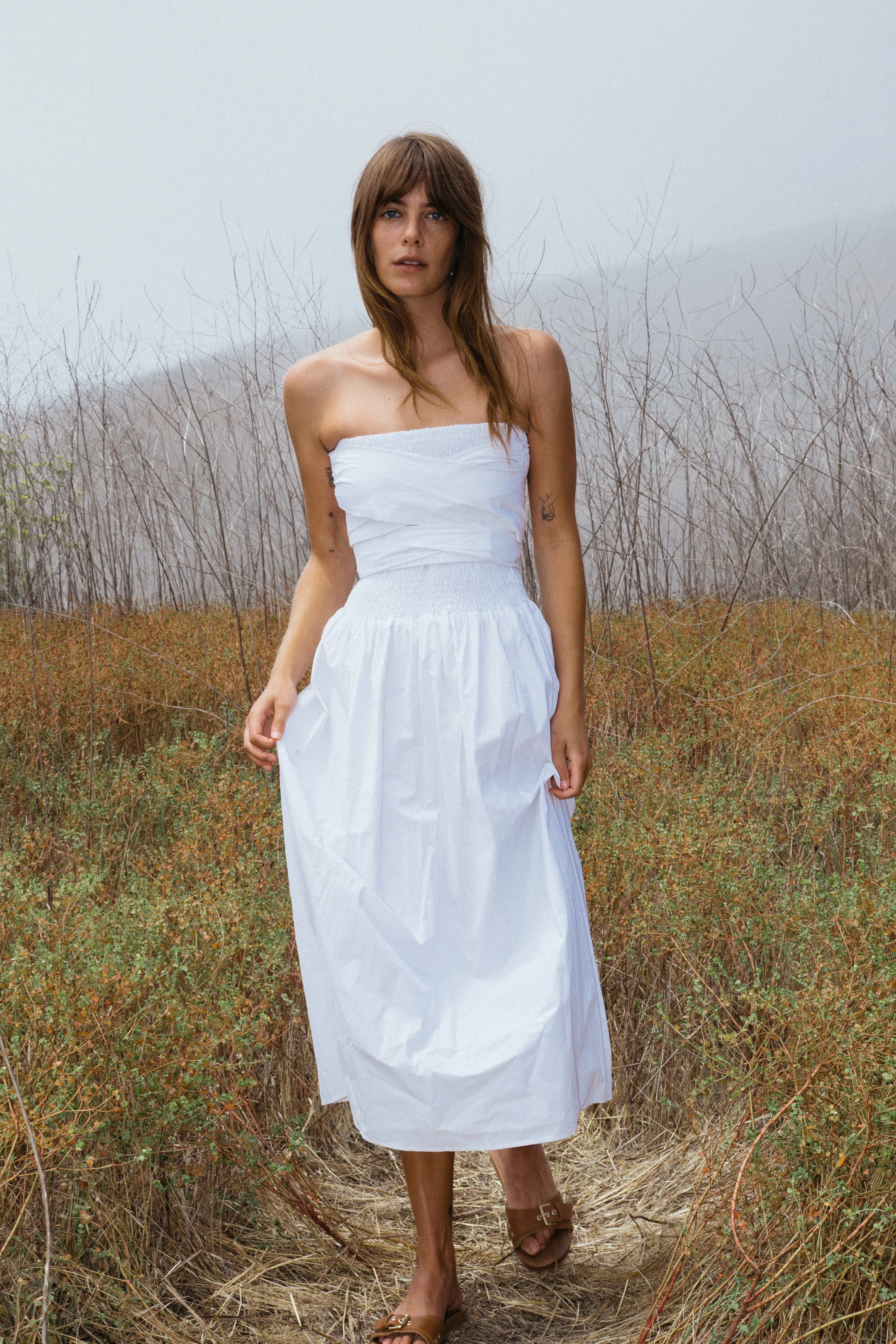 Gia Dress White Cotton sold by Ciao Lucia product image thumbnail 3