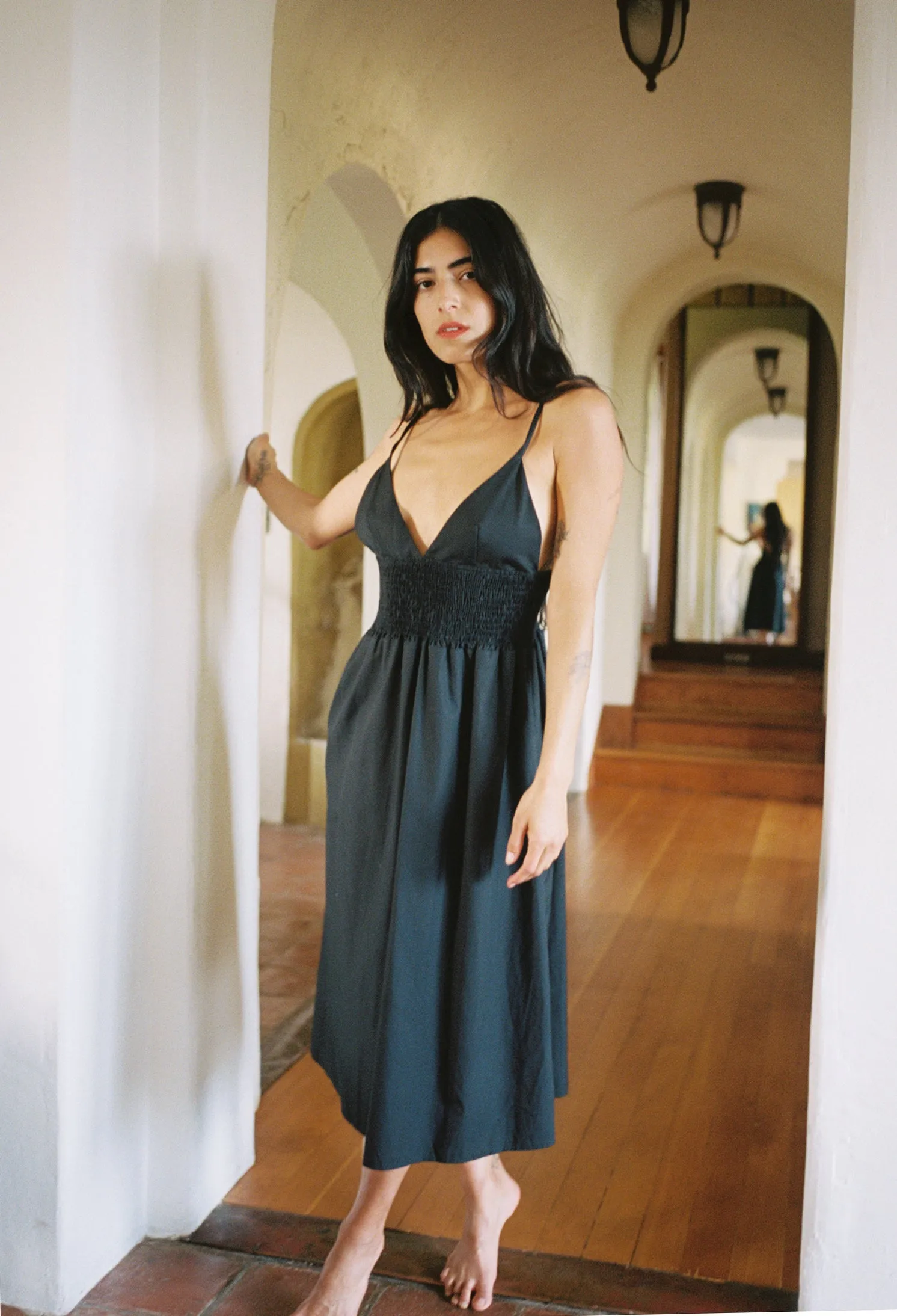 Ravello Dress Black Cotton sold by Ciao Lucia product image thumbnail 4