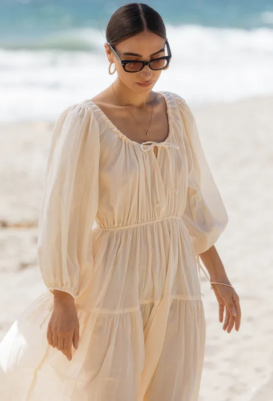 Torre Dress Ivory sold by Ciao Lucia