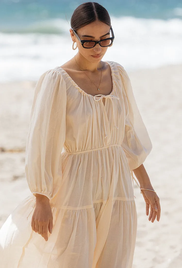 Torre Dress Ivory sold by Ciao Lucia