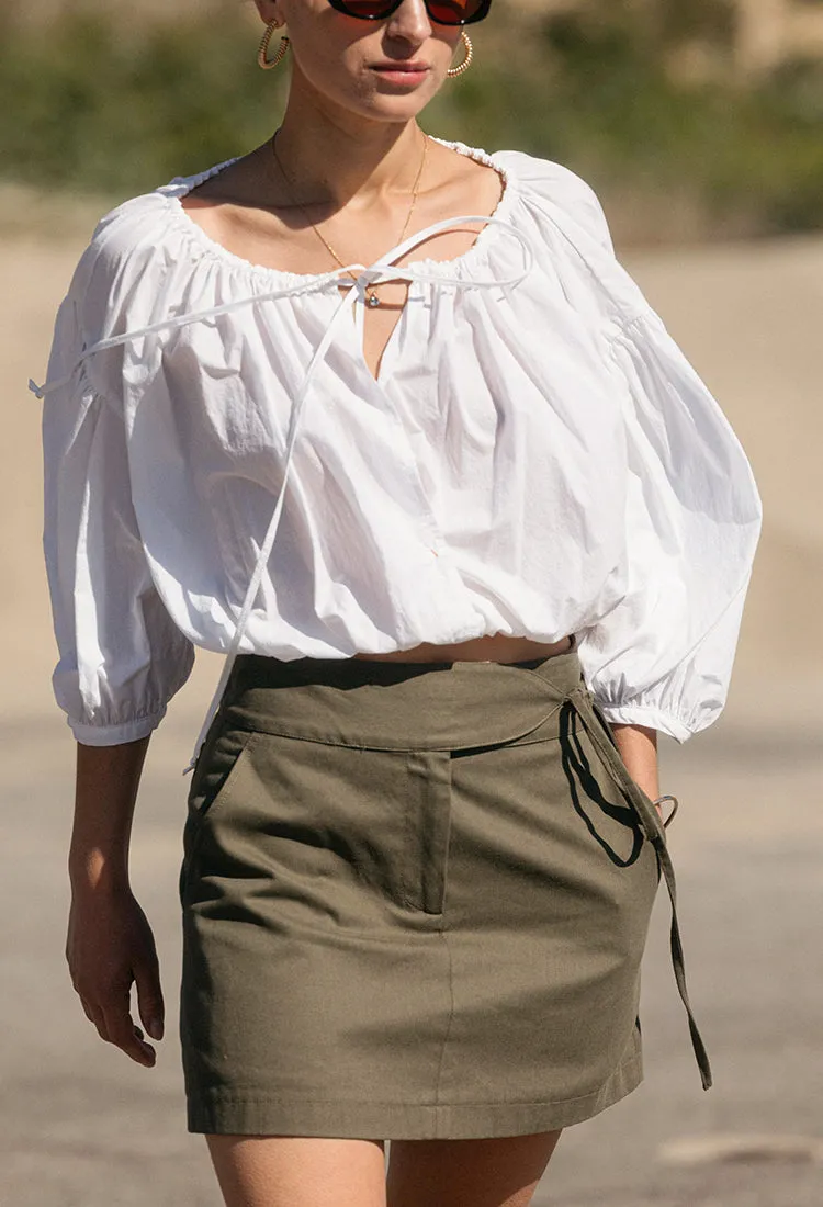 Nari Skirt Olive sold by Ciao Lucia