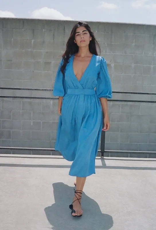 Cala Dress Lapis Sustainable made by Ciao Lucia