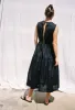 Freya Dress Black Washed Cotton sold by Ciao Lucia