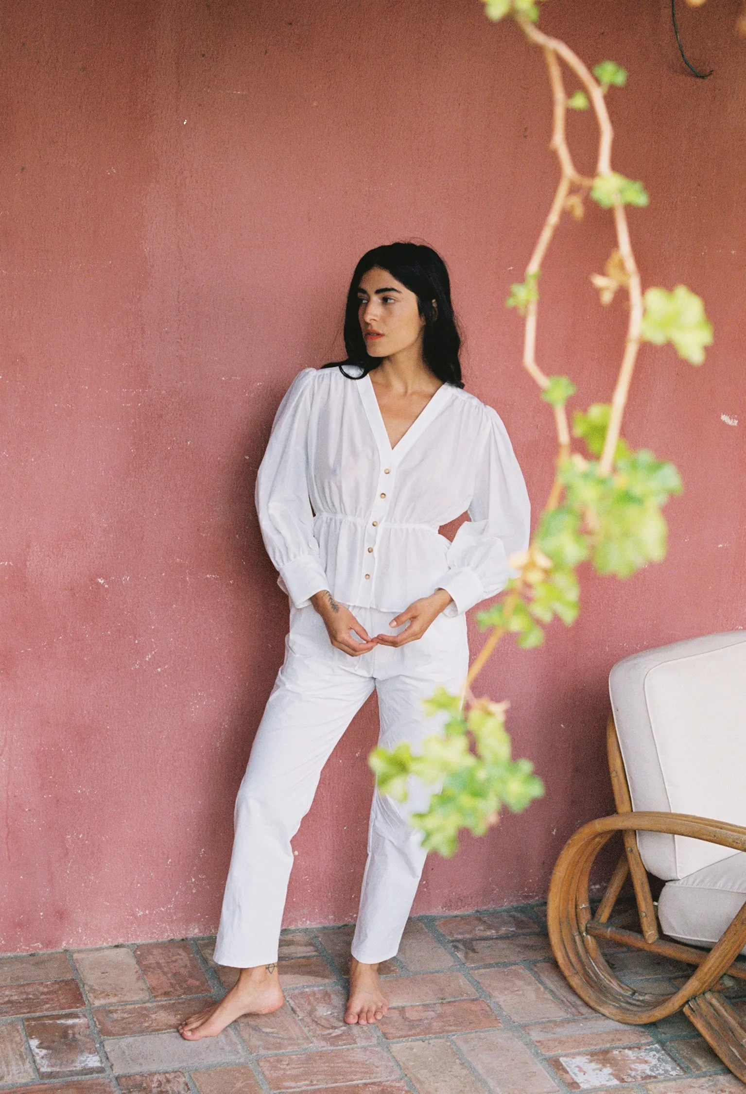 Talita Top White Voile sold by Ciao Lucia product image thumbnail 2