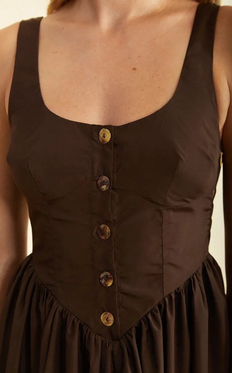 Coretta Dress Umber sold by Ciao Lucia product image thumbnail 2