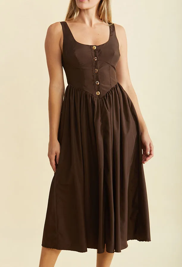 Coretta Dress Umber sold by Ciao Lucia