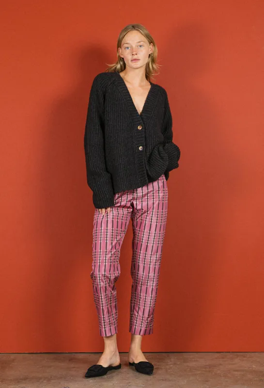 Donni Cashmere Cardigan Charcoal made by Ciao Lucia