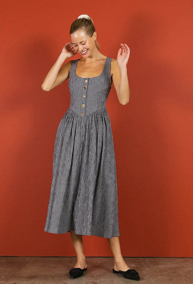 Coretta Dress Gingham sold by Ciao Lucia product image thumbnail 2