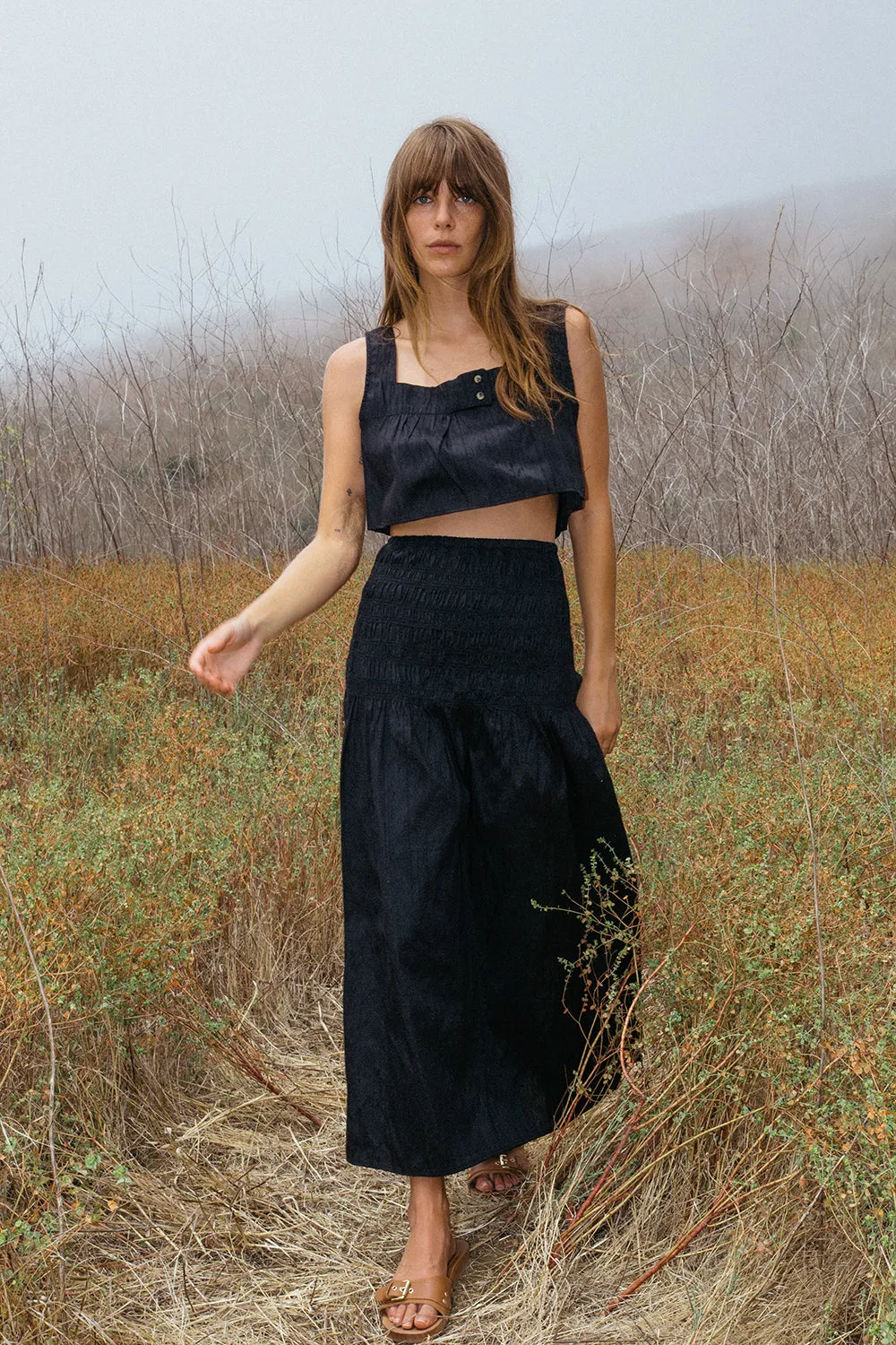 Eva Top Black Dupioni sold by Ciao Lucia product image thumbnail 2
