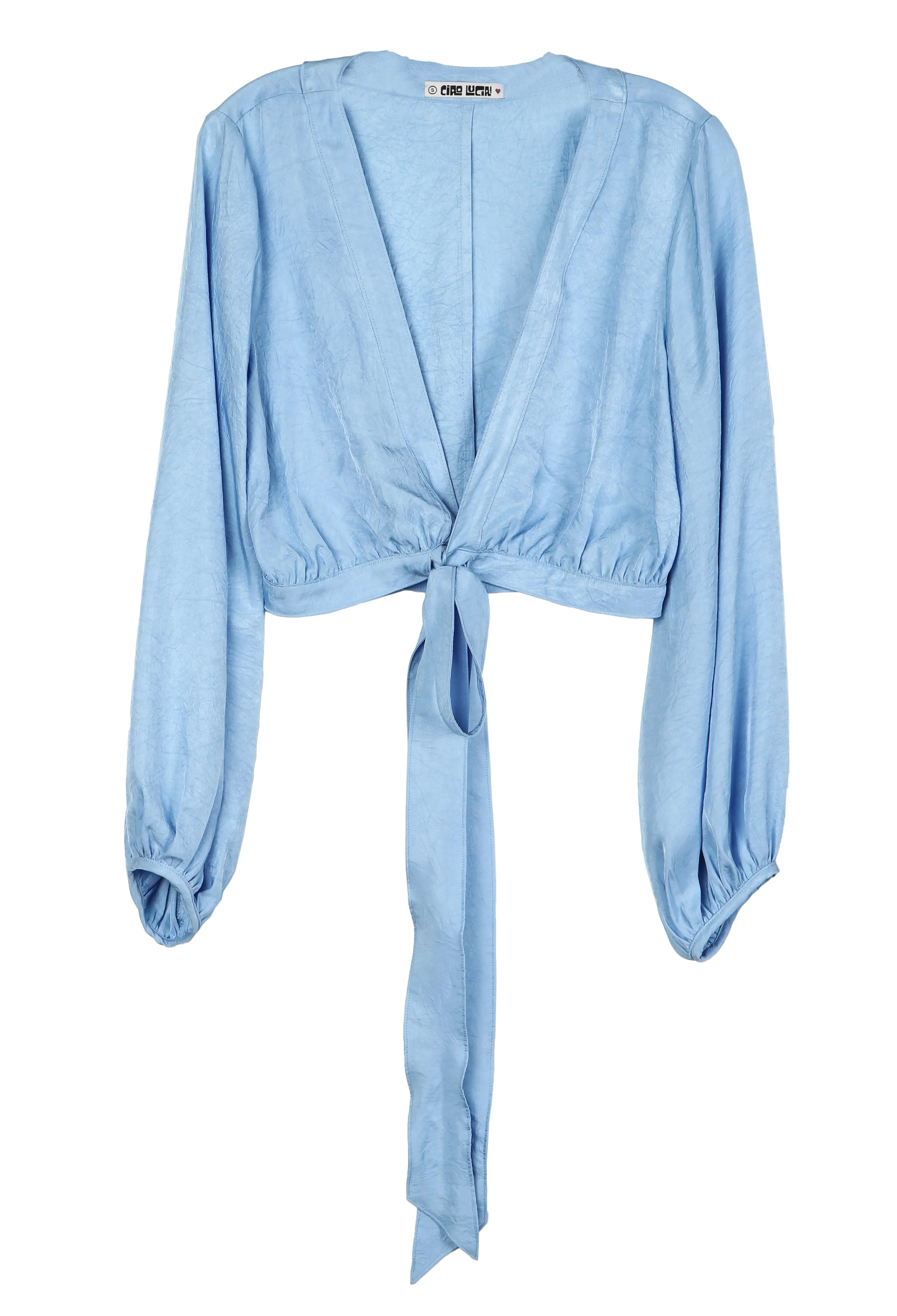 Romana Top Sky Blue Sustainable sold by Ciao Lucia product image thumbnail 4