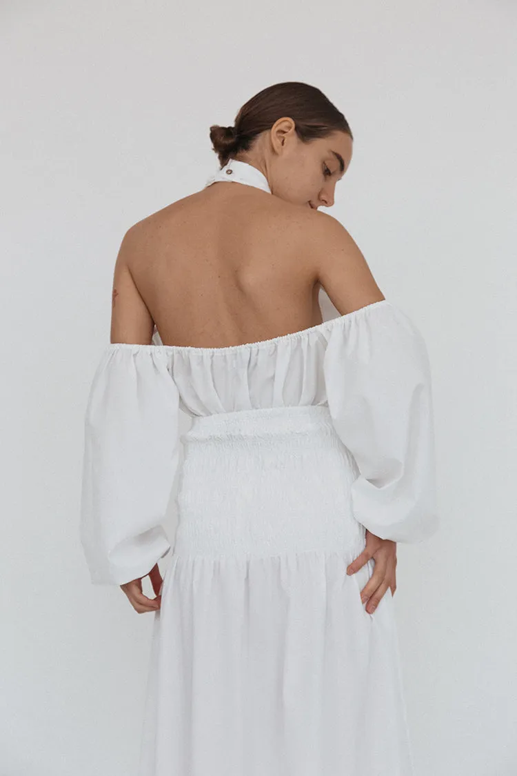 Valentina Top White Cotton sold by Ciao Lucia product image thumbnail 5