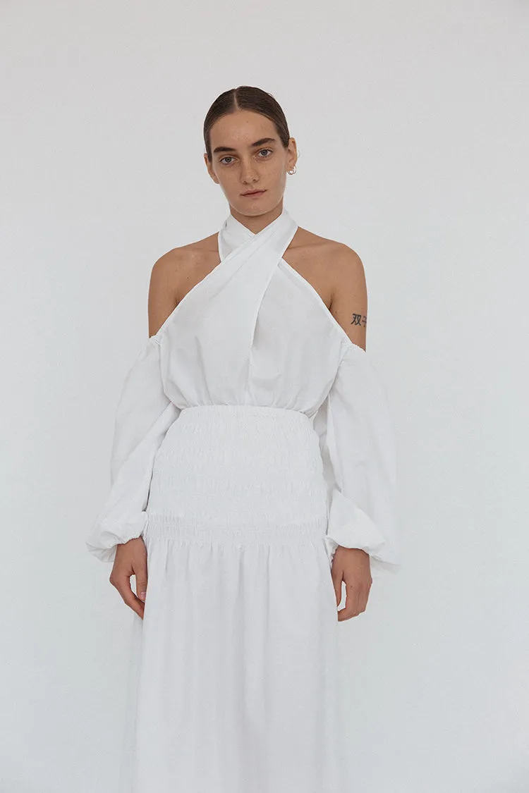 Valentina Top White Cotton sold by Ciao Lucia