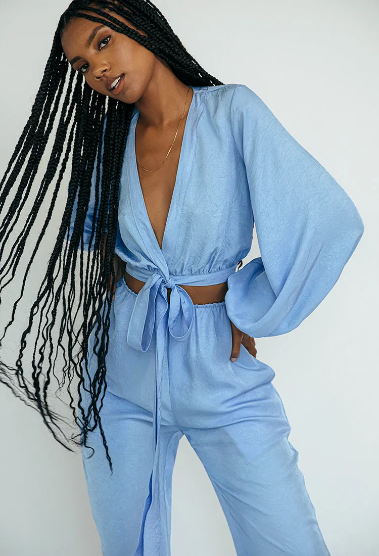 Romana Top Sky Blue Sustainable sold by Ciao Lucia product image thumbnail 2