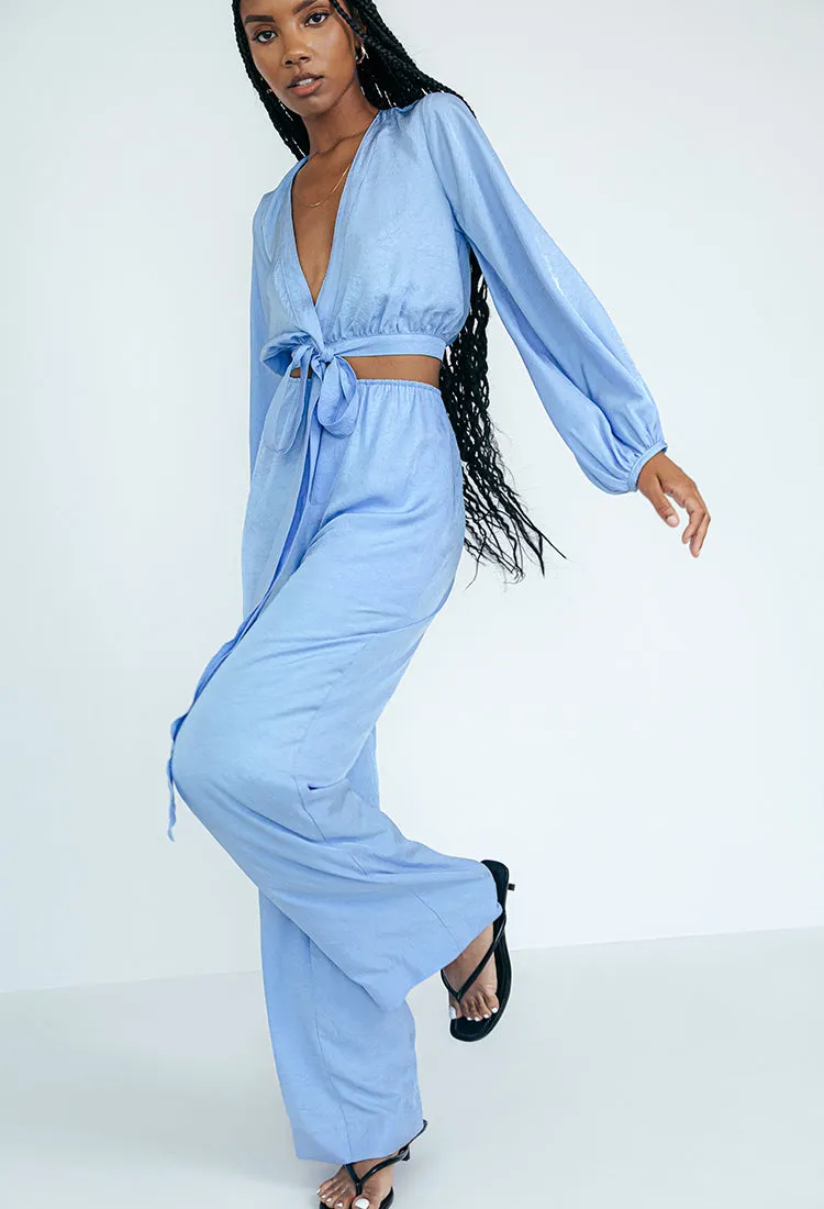 Romana Top Sky Blue Sustainable sold by Ciao Lucia product image thumbnail 3