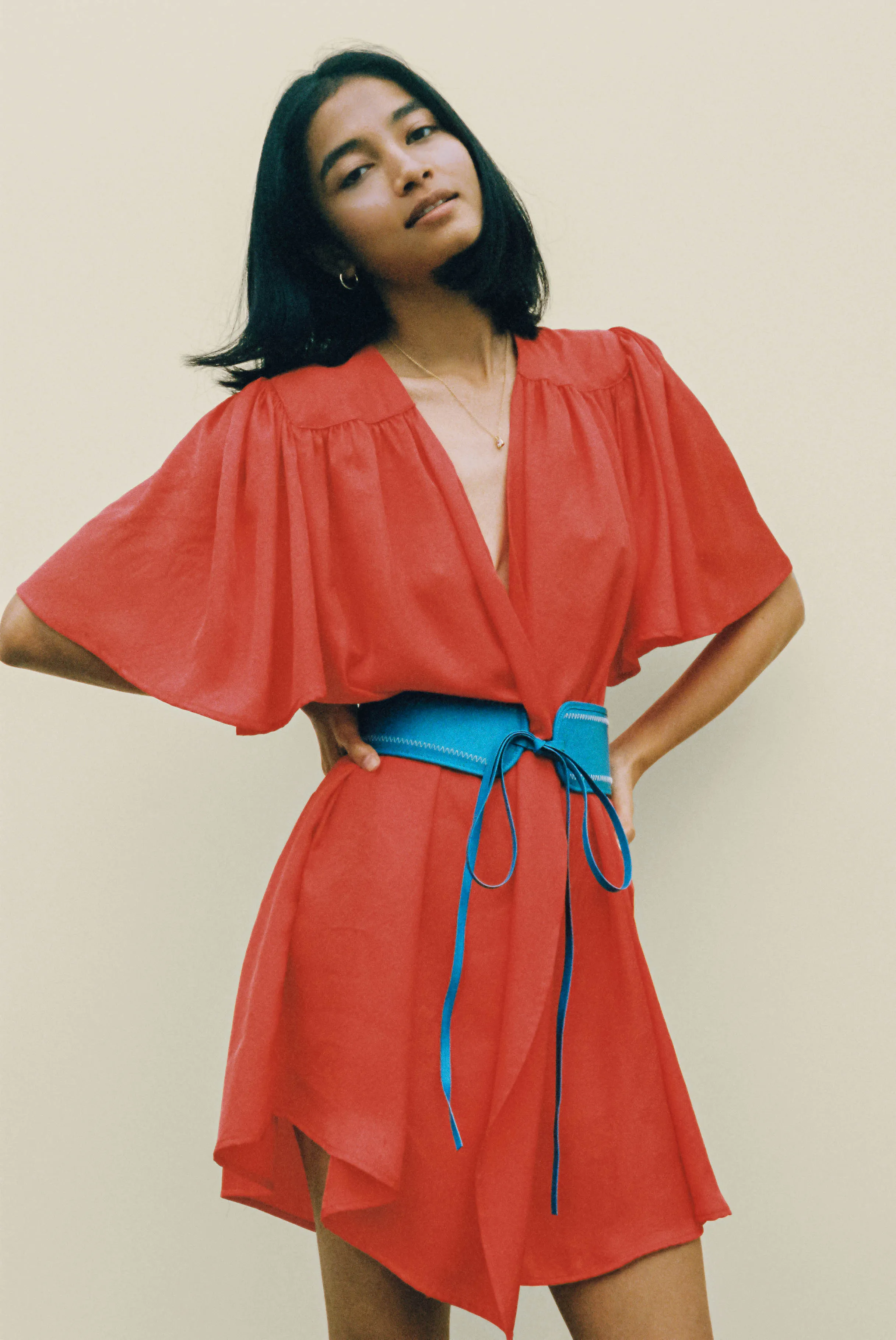 Sabrina Dress Poppy Sustainable sold by Ciao Lucia