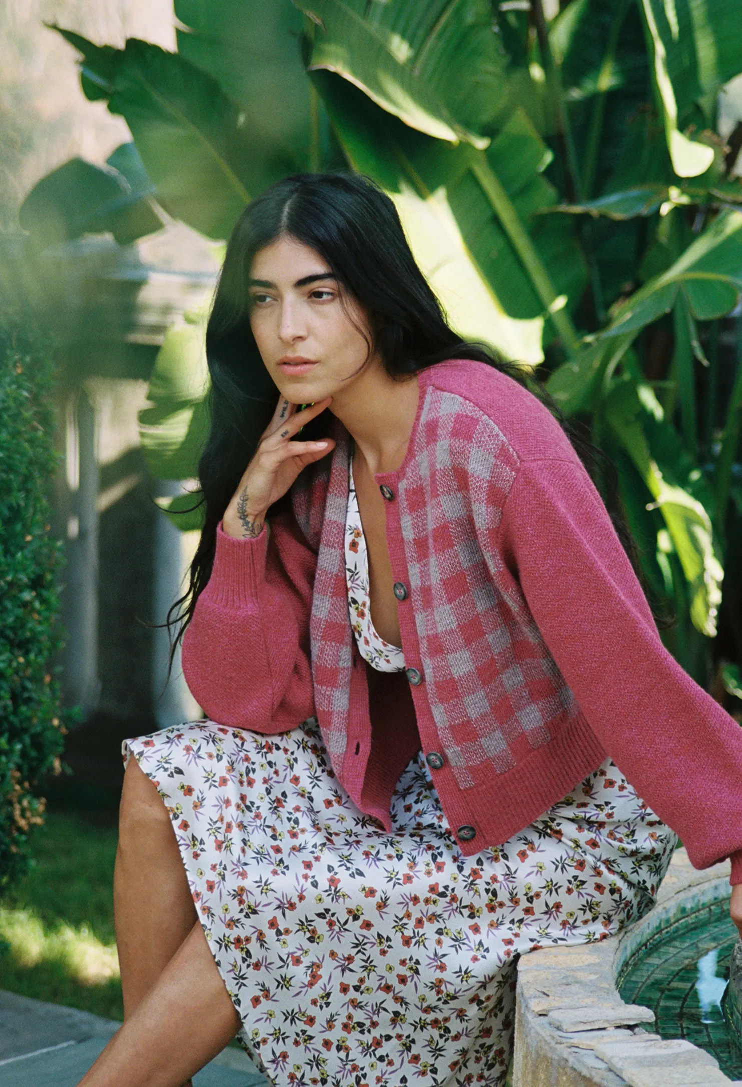 Varese Cardigan Ruby/Light Pink sold by Ciao Lucia product image thumbnail 2