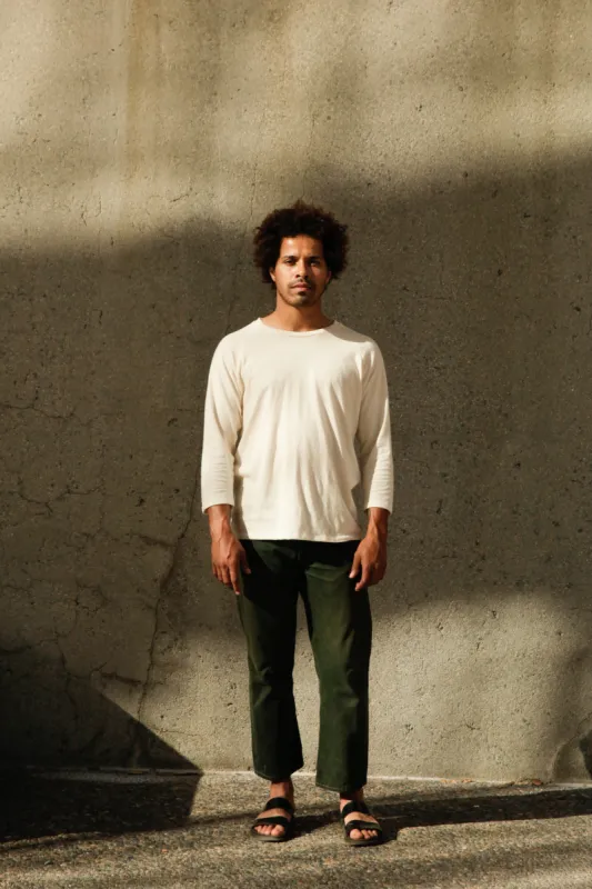 Men's Organic Raglan in Natural made by Harvest and Mill