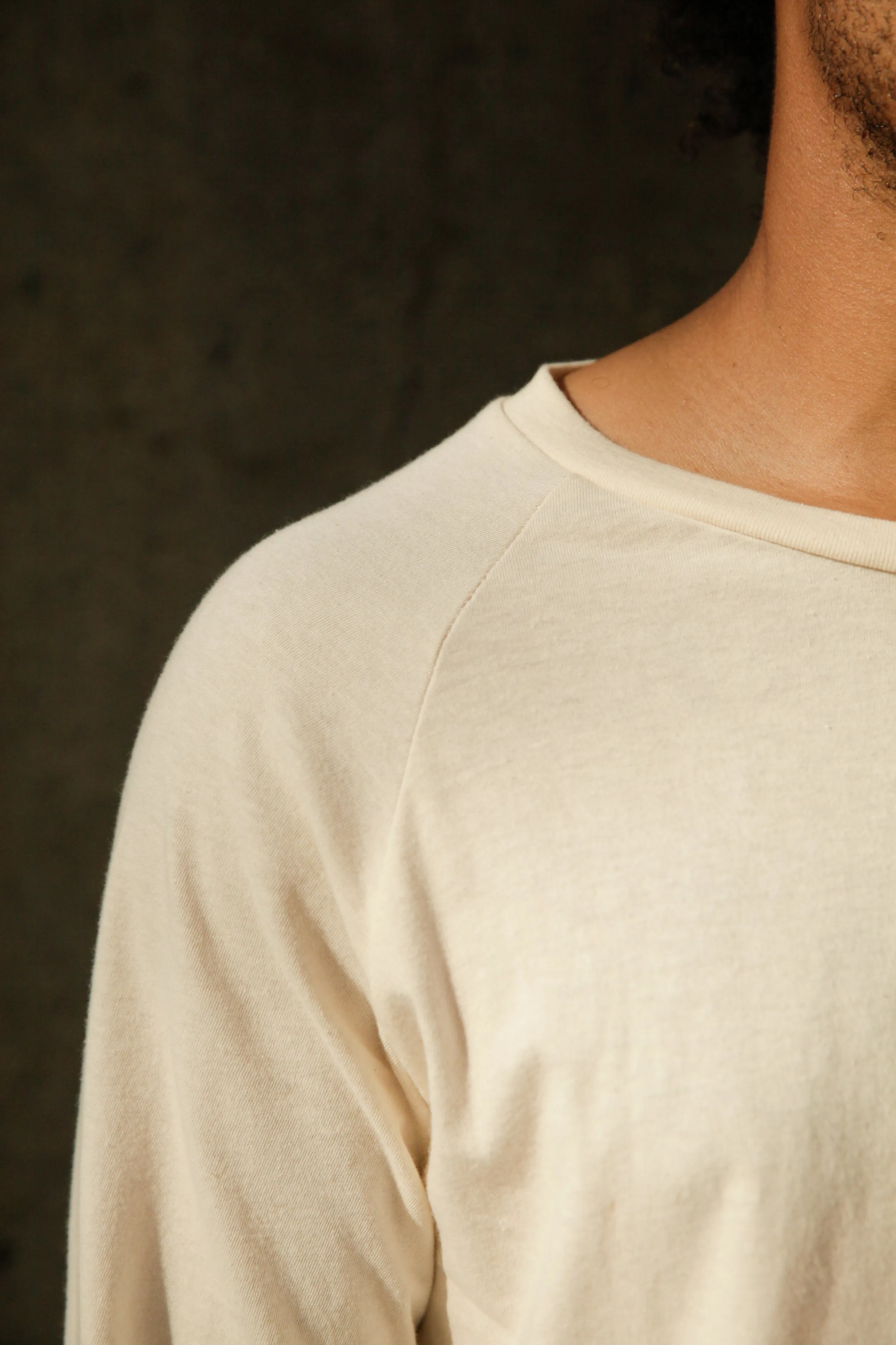 Men's Organic Raglan in Natural sold by Harvest and Mill product image thumbnail 4