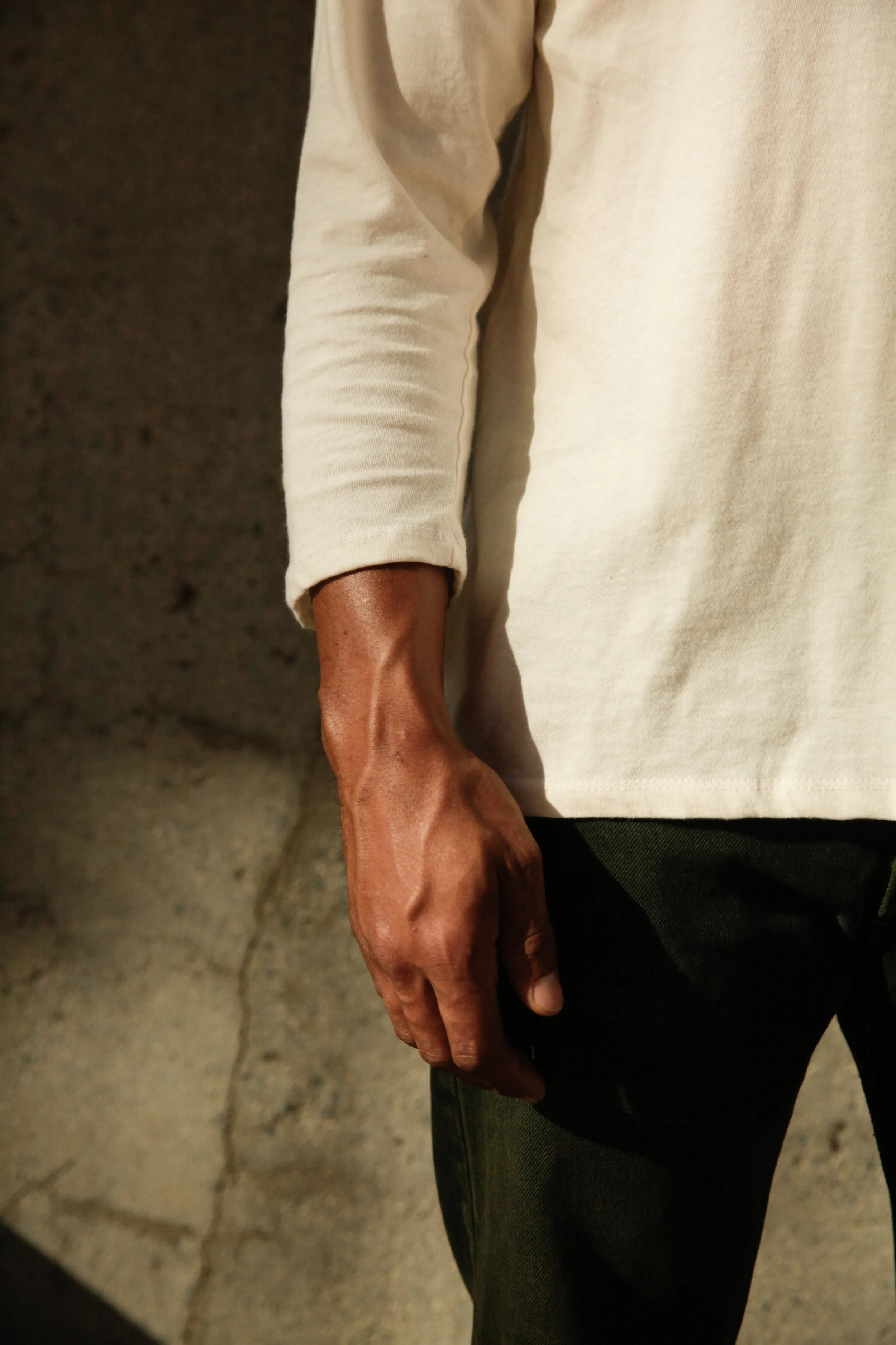 Men's Organic Raglan in Natural sold by Harvest and Mill product image thumbnail 3