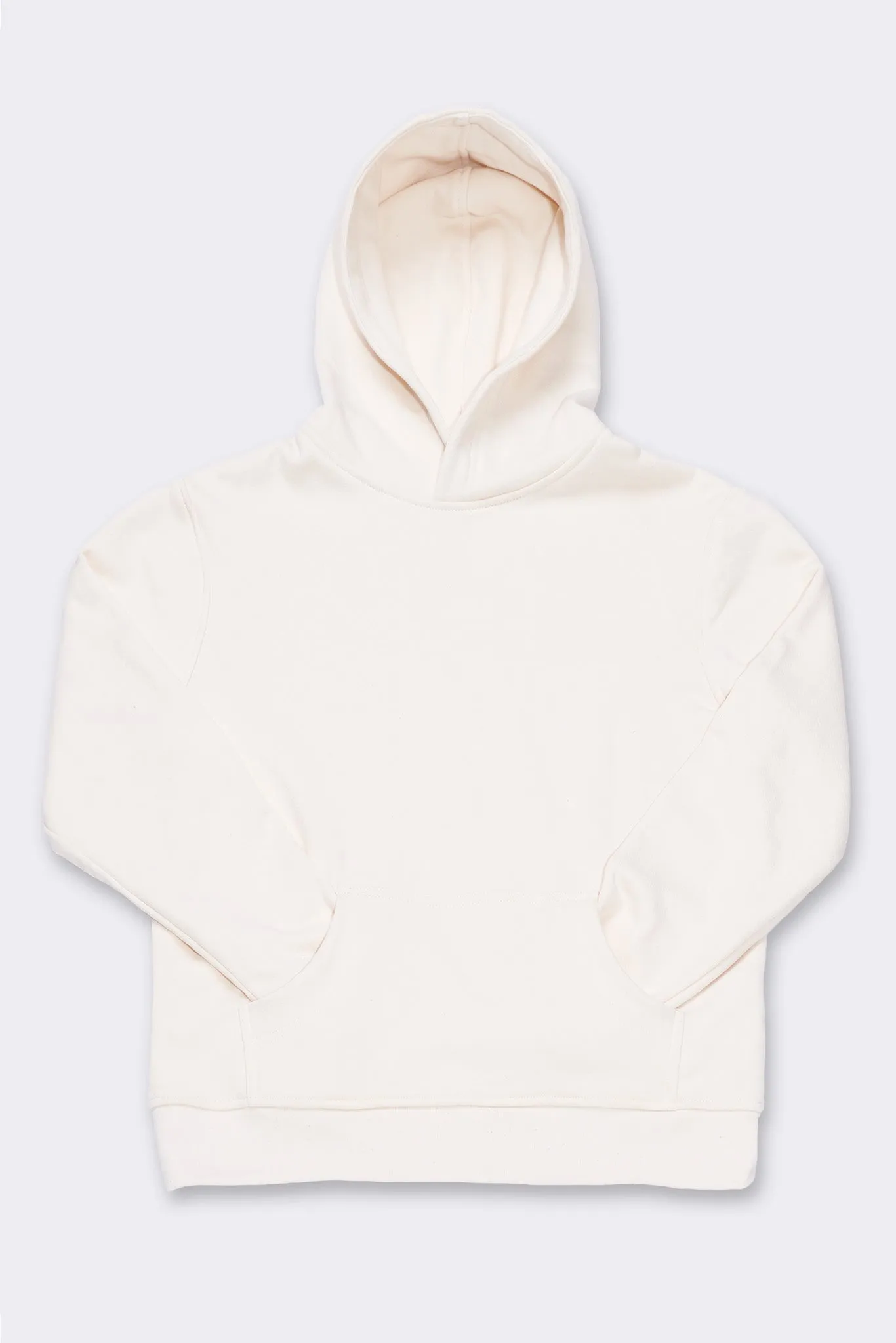 Men's Organic Hoodie Sweatshirt in Natural sold by Harvest and Mill product image thumbnail 4