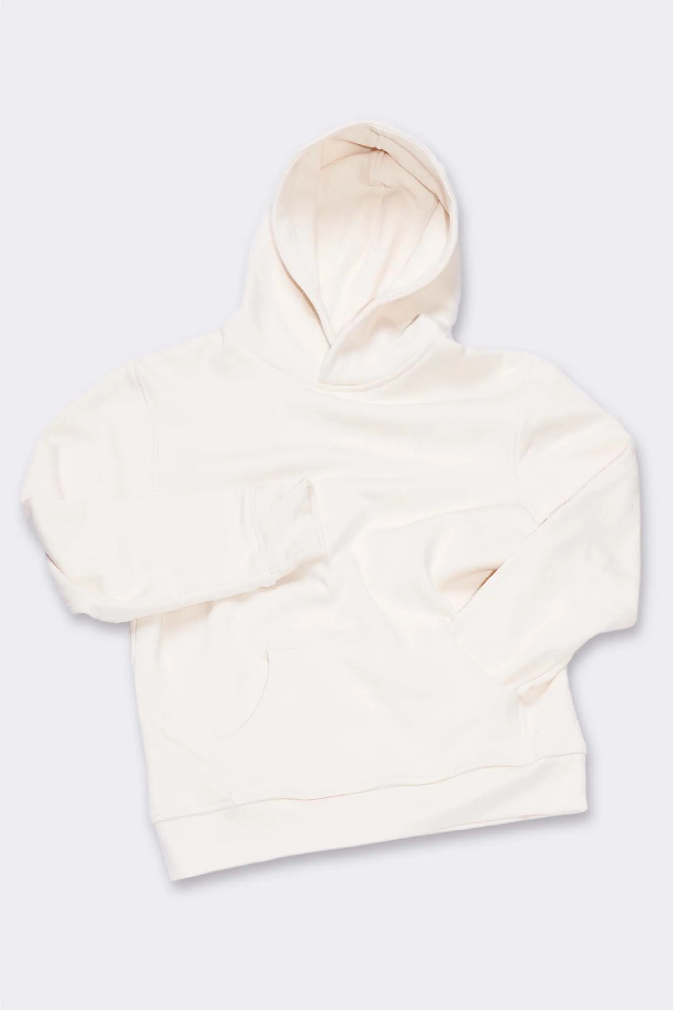 Men's Organic Hoodie Sweatshirt in Natural sold by Harvest and Mill product image thumbnail 3