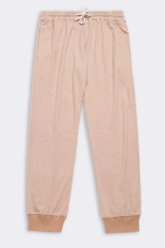 Women's Organic Heirloom Brown Jogger Pants sold by Harvest and Mill