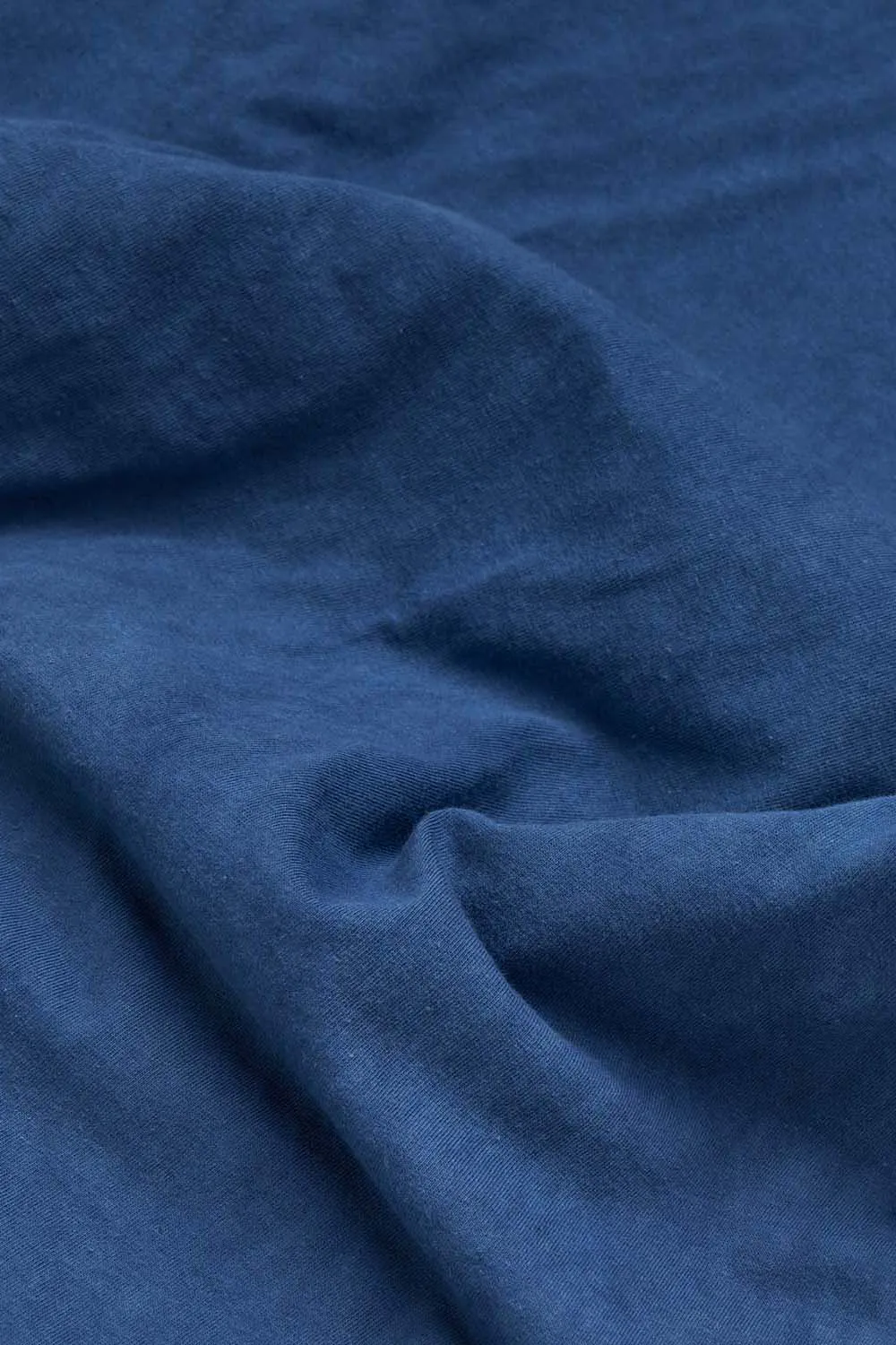 Indigo Dyed Men's Organic Crew Tee sold by Harvest and Mill product image thumbnail 4