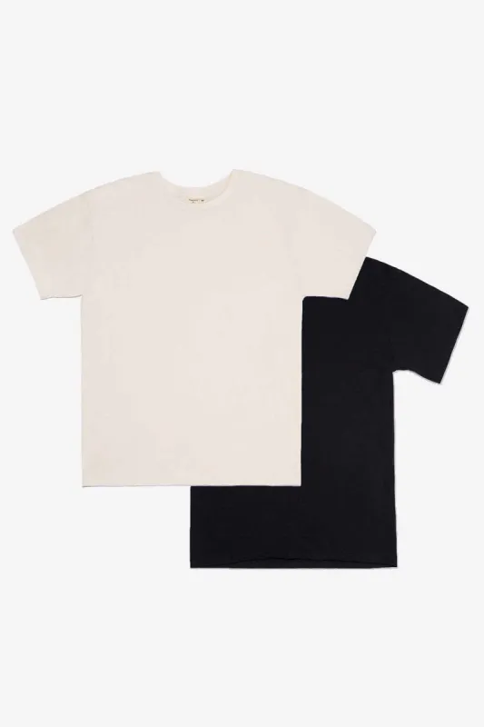 Men's Organic Crew Tee 2 Pack made by Harvest and Mill