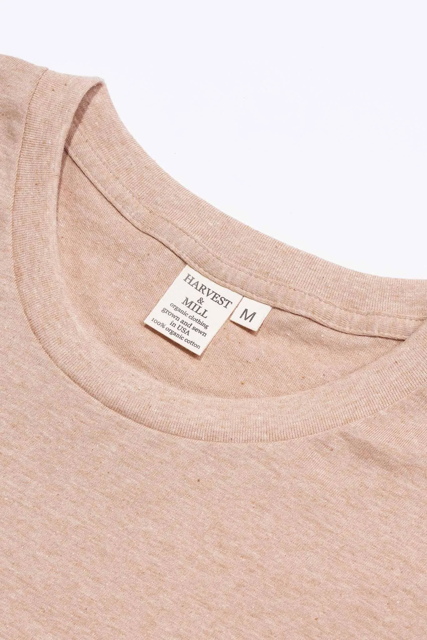 Men's Organic Heirloom Brown Crew Tee sold by Harvest and Mill product image thumbnail 4