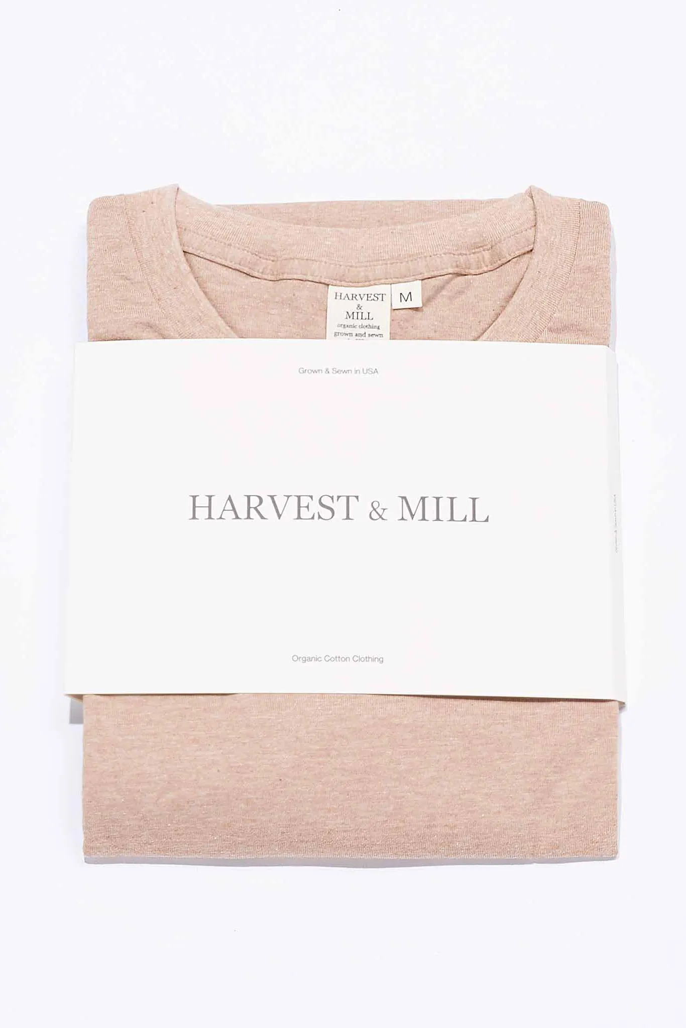 Men's Organic Heirloom Brown Crew Tee sold by Harvest and Mill product image thumbnail 3