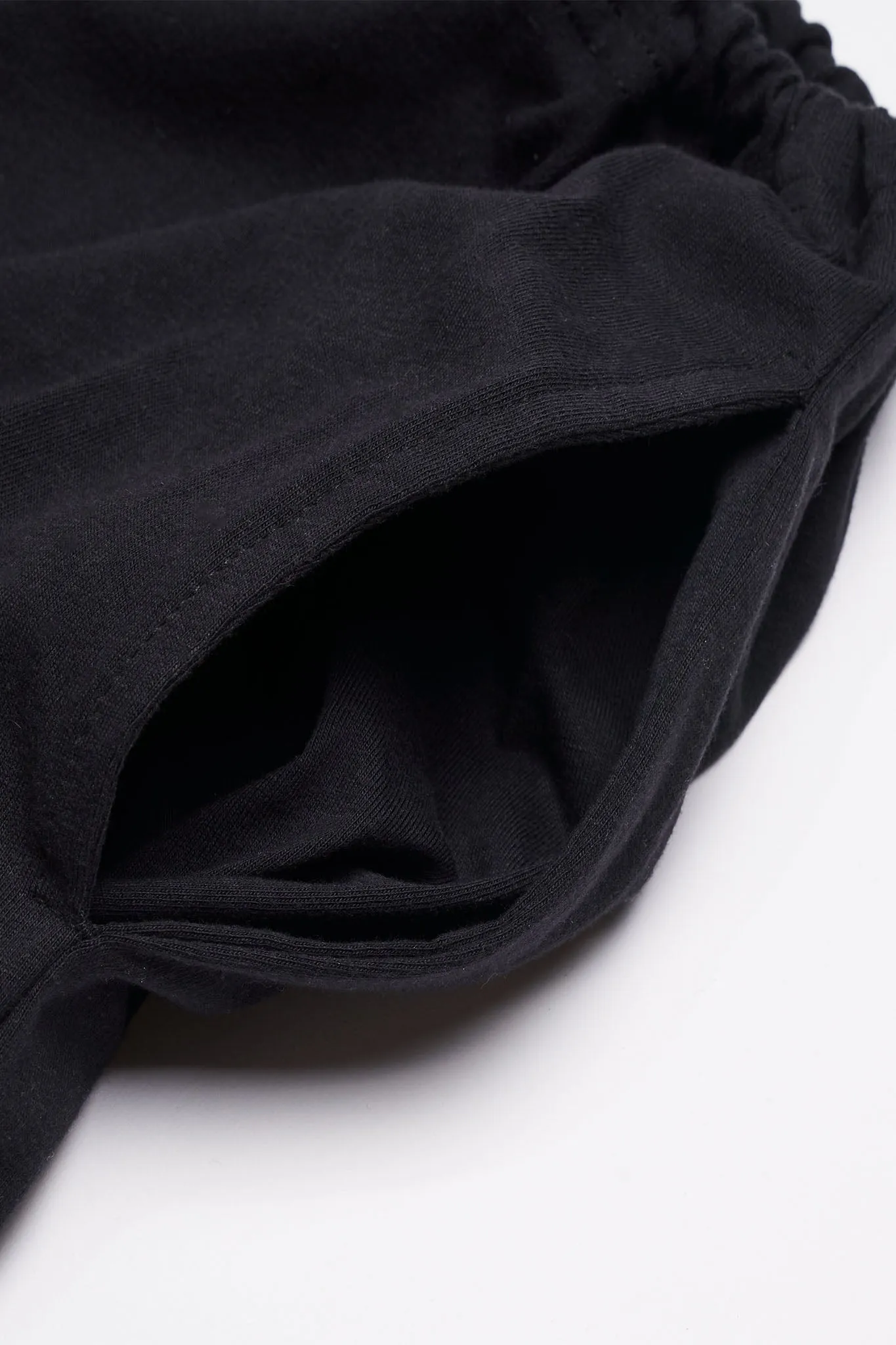 Men's Organic Drawstring Only Lounge Pants in Black sold by Harvest and Mill product image thumbnail 4