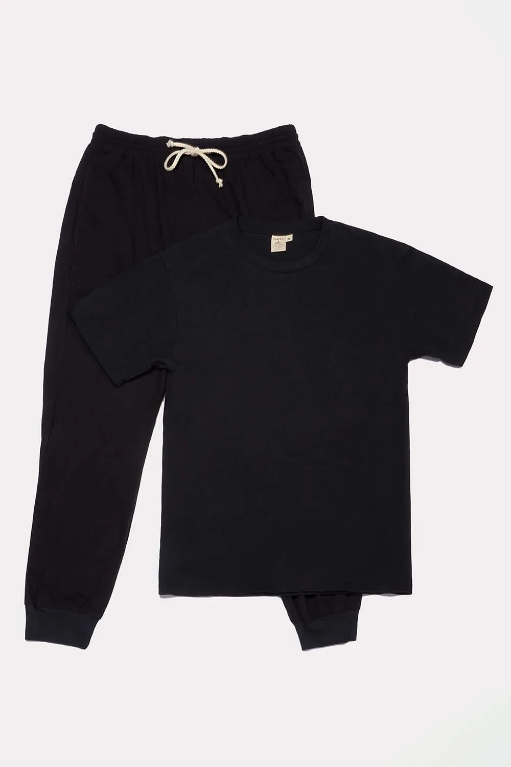 Men's Organic Black Pack: Jogger Pants + Men's Crew sold by Harvest and Mill product image thumbnail 2