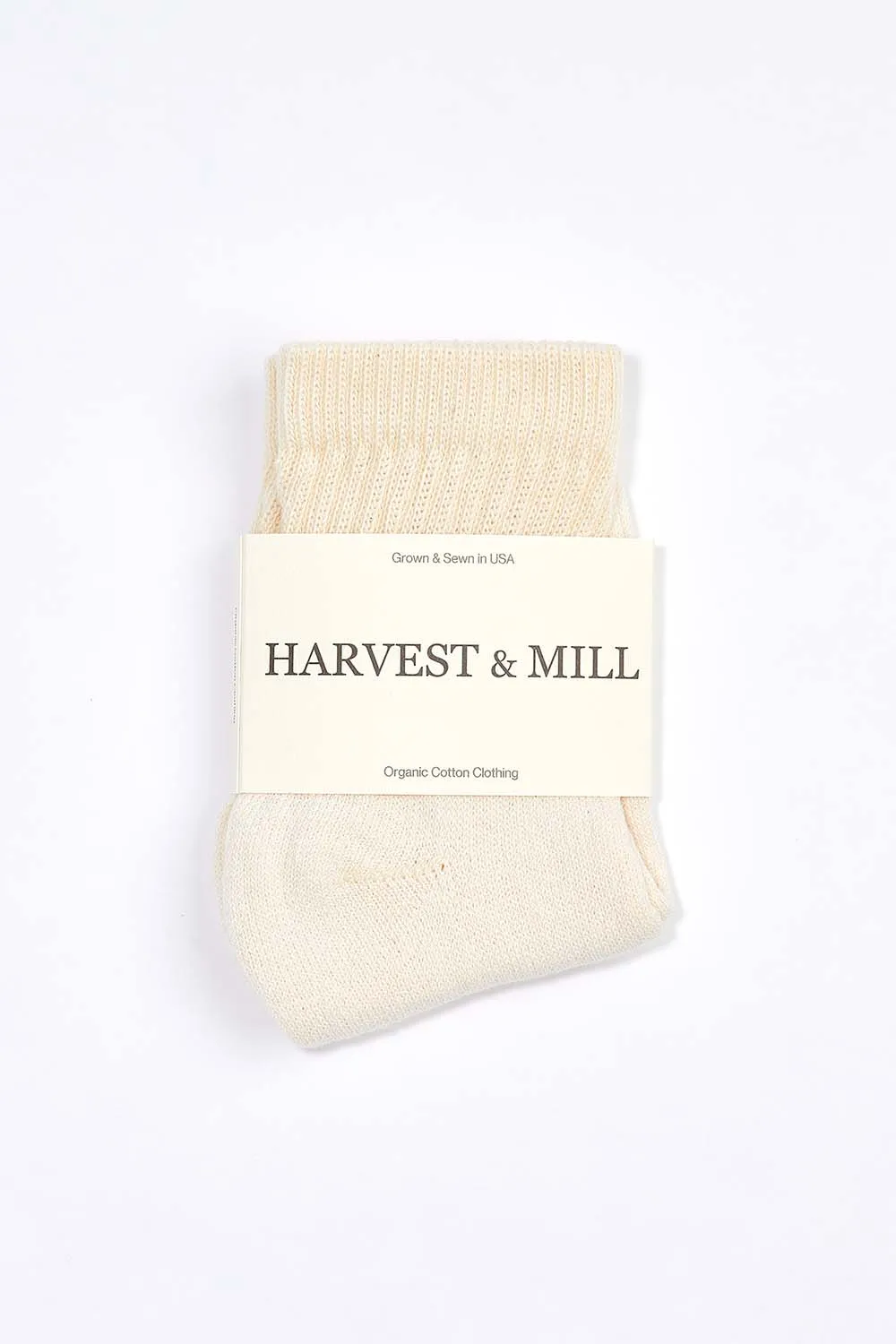 Women's 6 Pack Organic Cotton Socks Natural-White Ankle sold by Harvest and Mill product image thumbnail 3