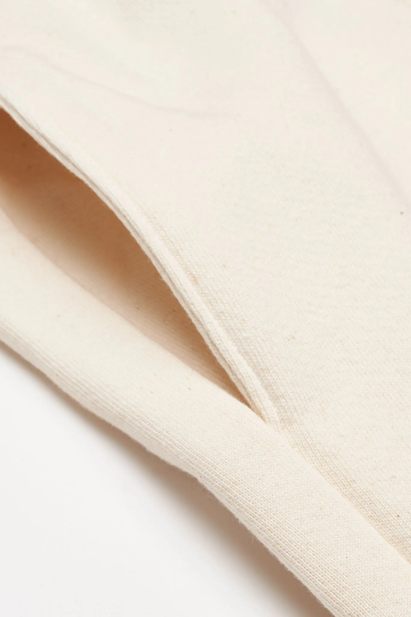 Men's Organic Heavyweight Fleece Sweatpants in Natural sold by Harvest and Mill product image thumbnail 5