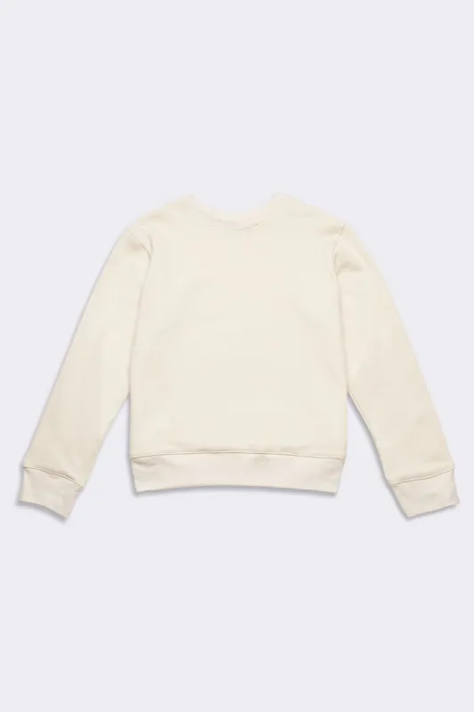 Women's Organic Heavyweight Crew Sweatshirt in Natural sold by Harvest and Mill