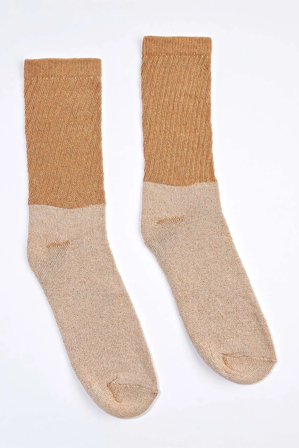 Women's 3 Pack Organic Cotton Socks Brown Crew sold by Harvest and Mill product image thumbnail 2